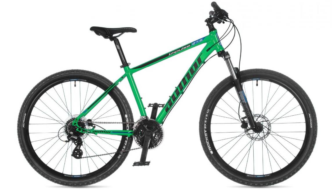 Фотография Велосипед AUTHOR Impulse 27.5" рама L (2023) Зеленый